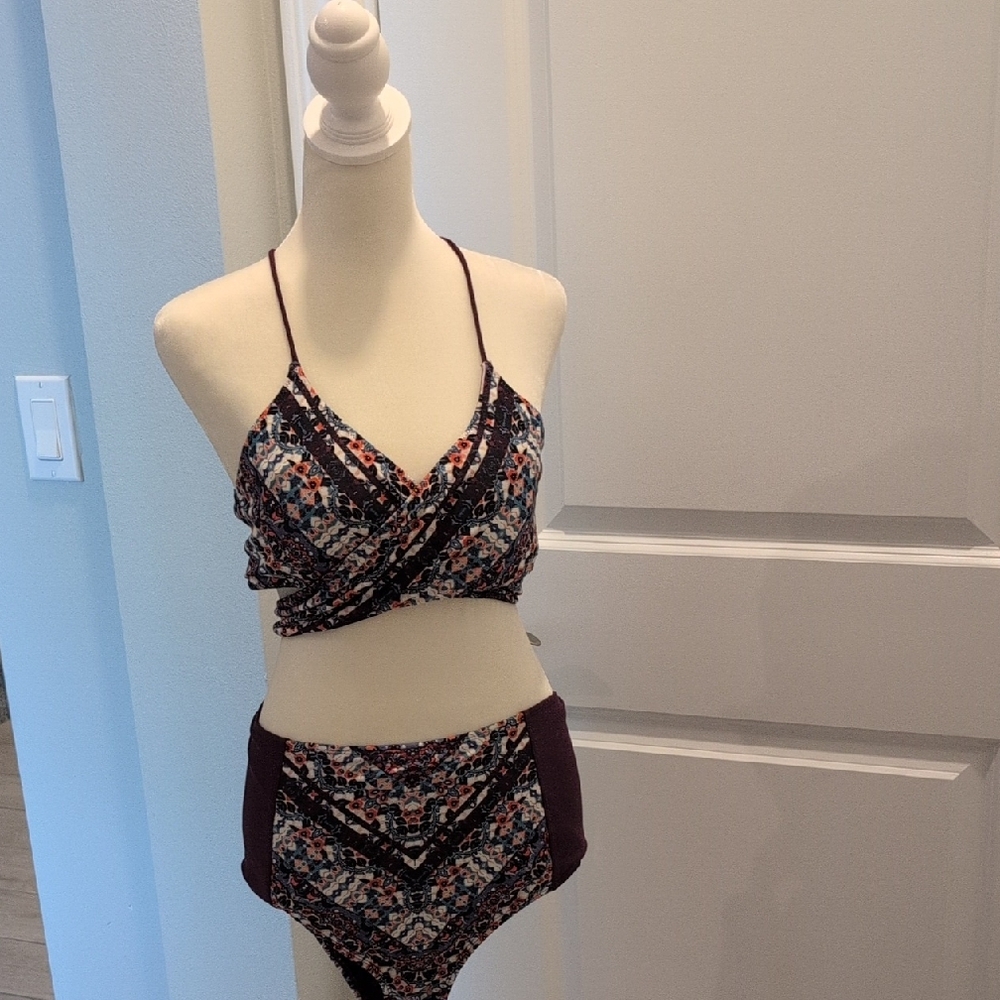 Athleta Multicolor Floral Bikini